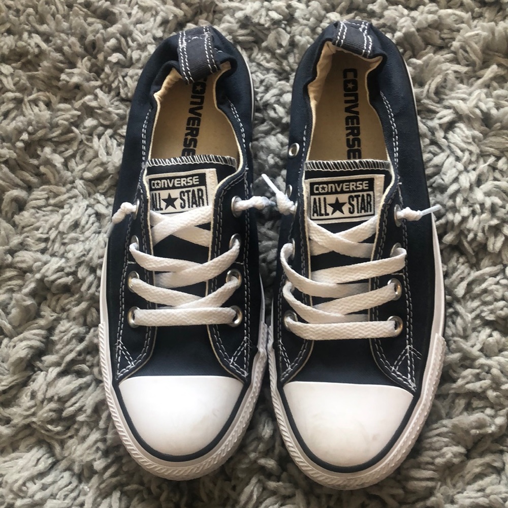 Converse, All-Star blue tennis shoes, size 7.